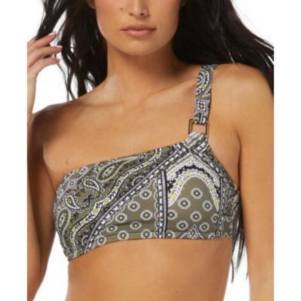 Sundazed Women's Reyna Printed One-Shoulder Bikini Top Swimsuit 32B